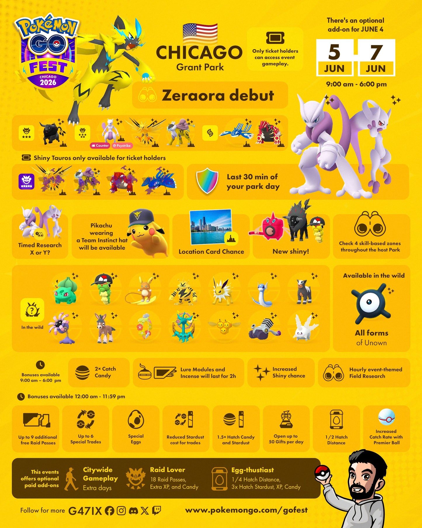 Pokémon GO FEST Chicago 2026 Event Service