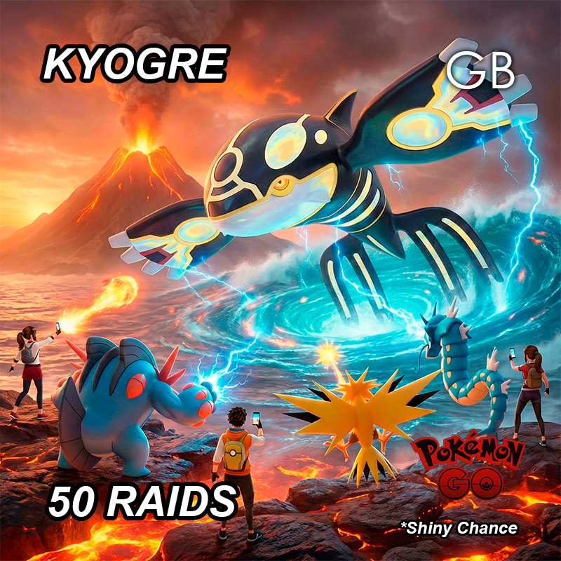 Kyogre Legendary Raid Service
