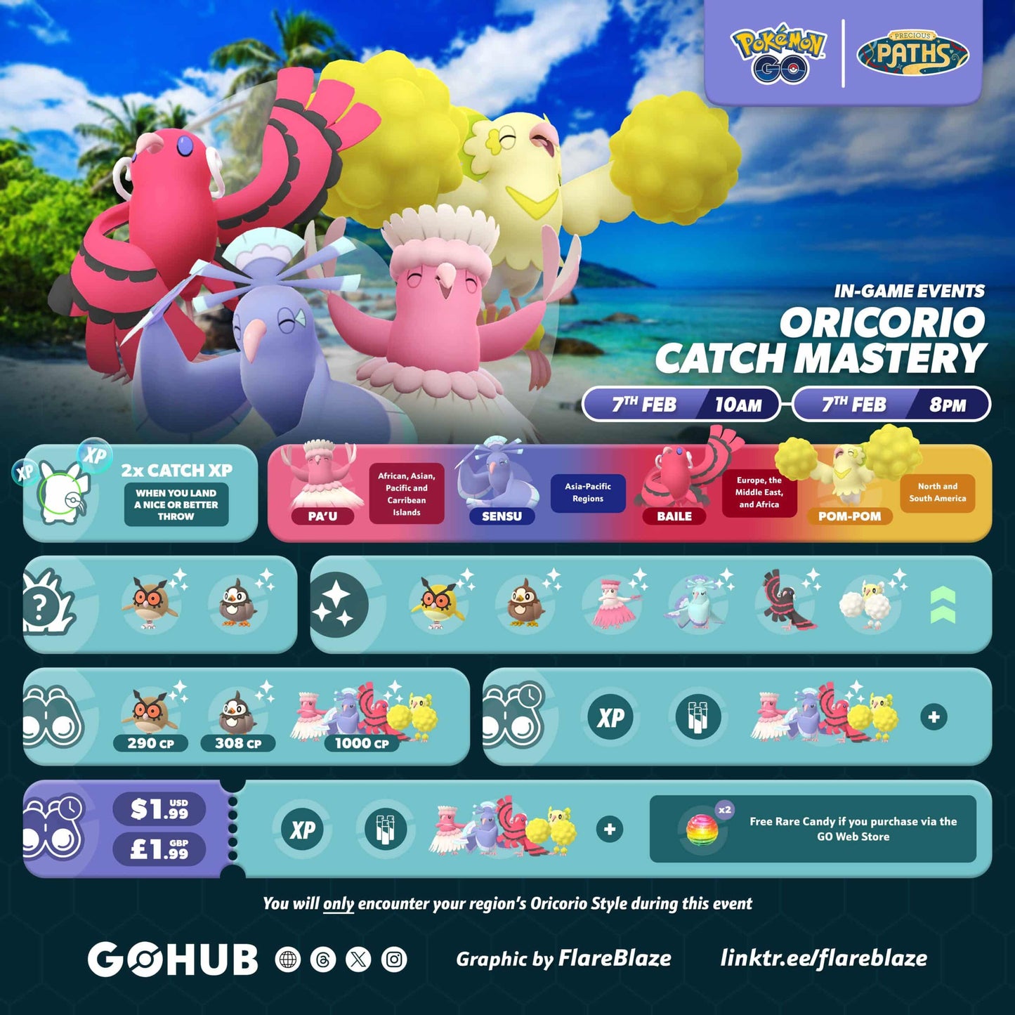 Catch Mastery Oricorio Event Service
