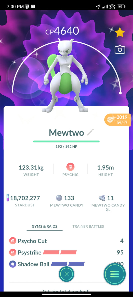 Shiny Mewtwo Level 50 | Max CP & 2 Charged Moves Trade