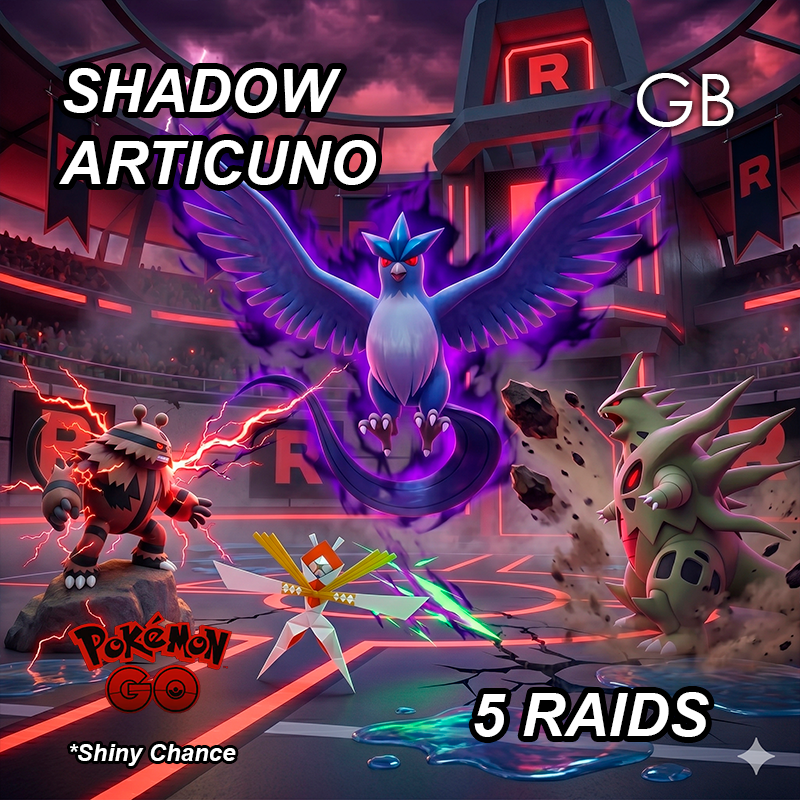 Shadow Articuno Legendary Raid Service