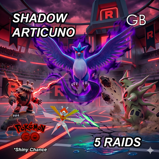 Shadow Articuno Legendary Raid Service