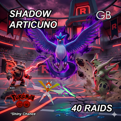 Shadow Articuno Legendary Raid Service