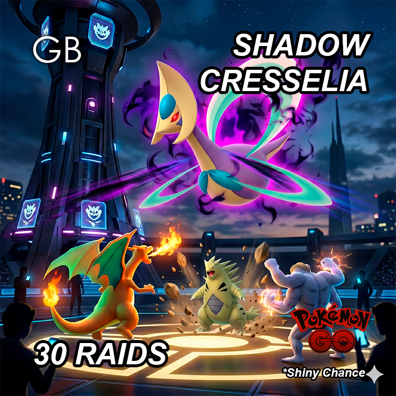 Shadow Cresselia Legendary Raid Service