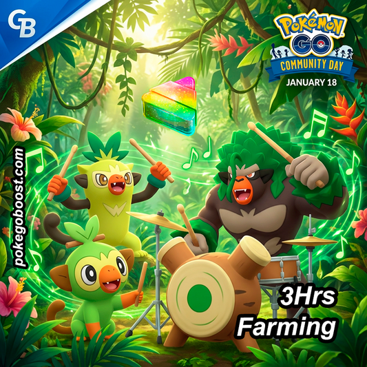 Grookey Community Day Service - Shiny, Shundo & PvP Rank #1