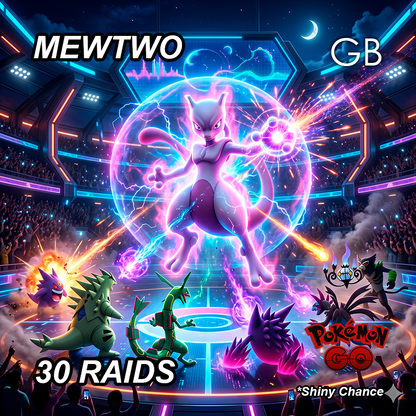 Mewtwo Legendary Raid Service