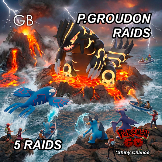 Primal Groudon Legendary Raid Service