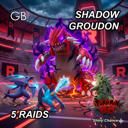 Shadow Groudon Legendary Raid Service
