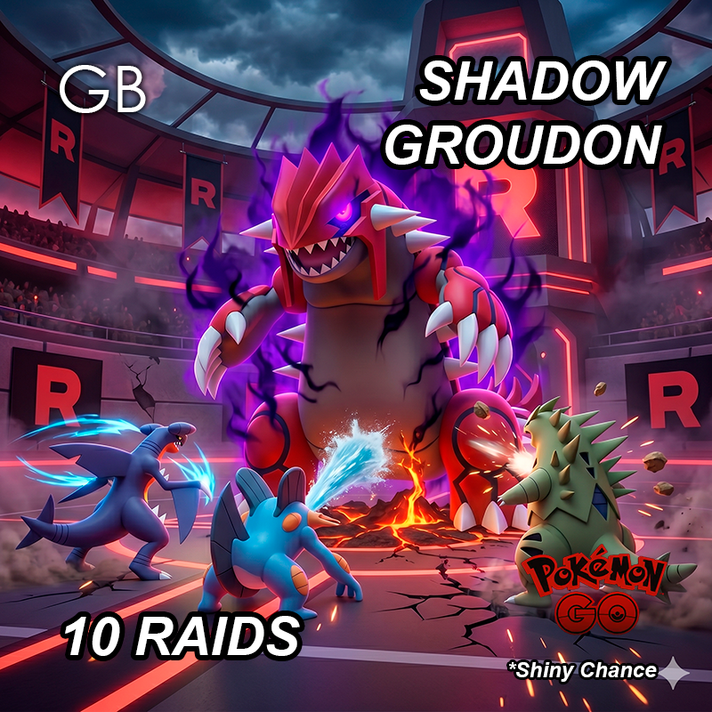 Shadow Groudon Legendary Raid Service