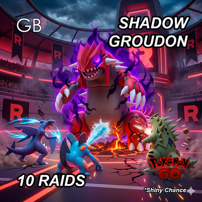 Shadow Groudon Legendary Raid Service