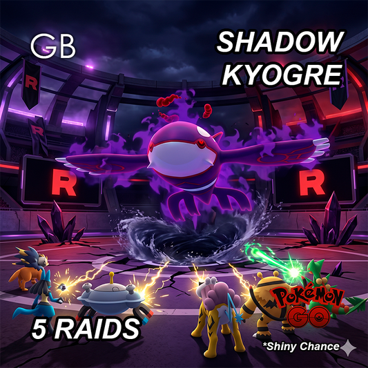 Shadow Kyogre Legendary Raid Service