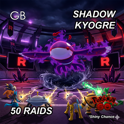 Shadow Kyogre Legendary Raid Service