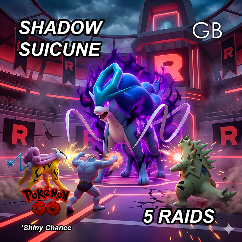 Shadow Suicune Legendary Raid Service