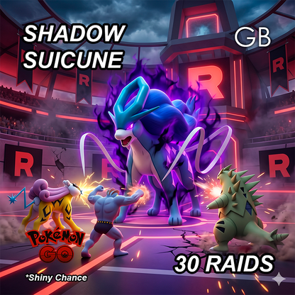 Shadow Suicune Legendary Raid Service