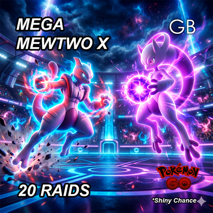 Mega Mewtwo X Legendary Raid Service