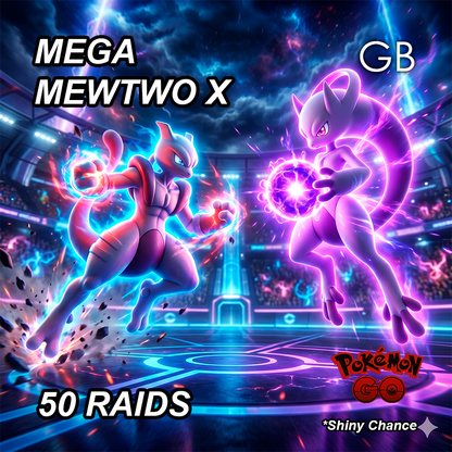 Mega Mewtwo X Legendary Raid Service