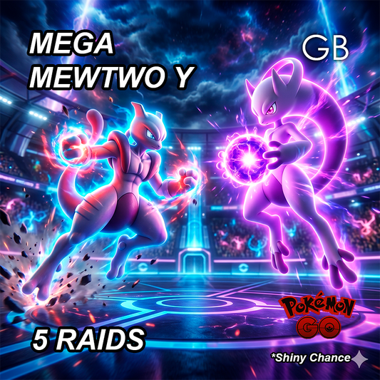 Mega Mewtwo Y Legendary Raid Service
